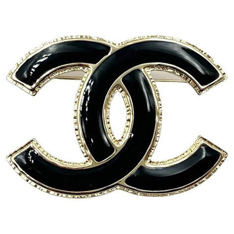 chanel brooch black and gold|chanel brooch nordstrom.